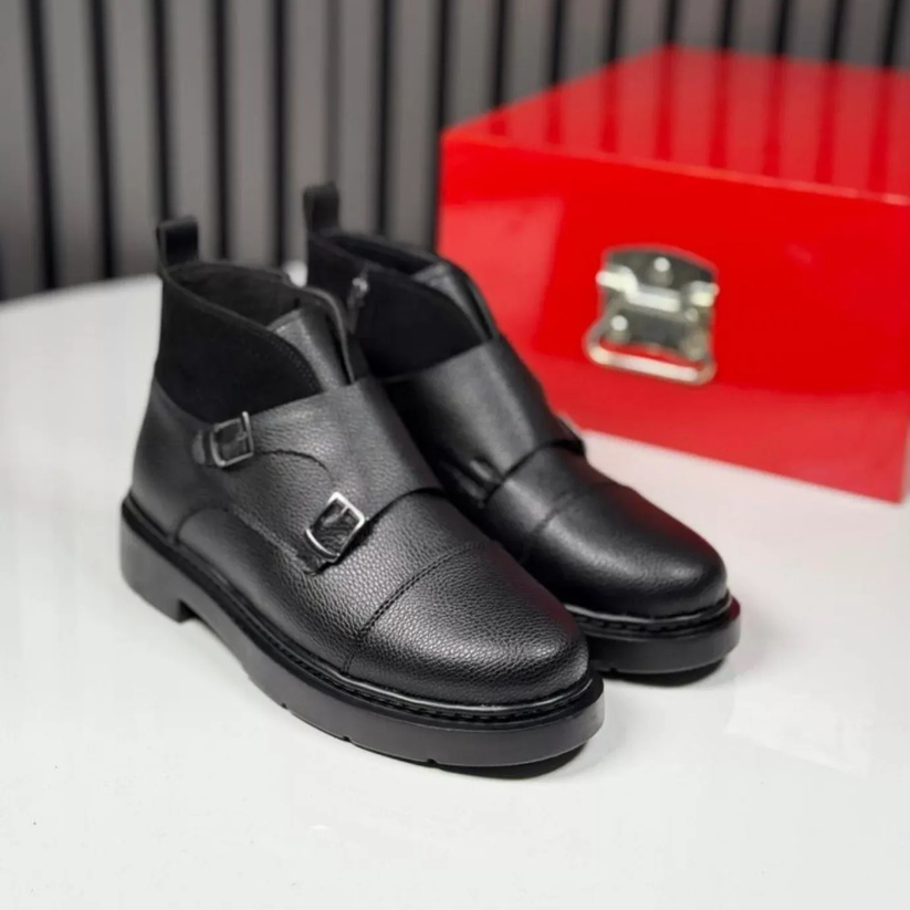 Abner – Lederstiefel Mit Mönchsriemen