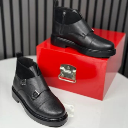 Abner – Lederstiefel Mit Mönchsriemen