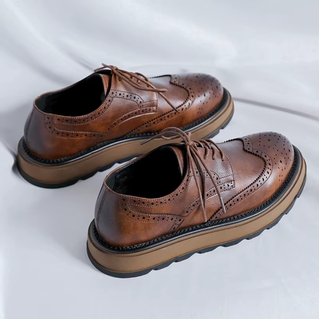 Alehan – Leder Derbys Mit Profilsohle