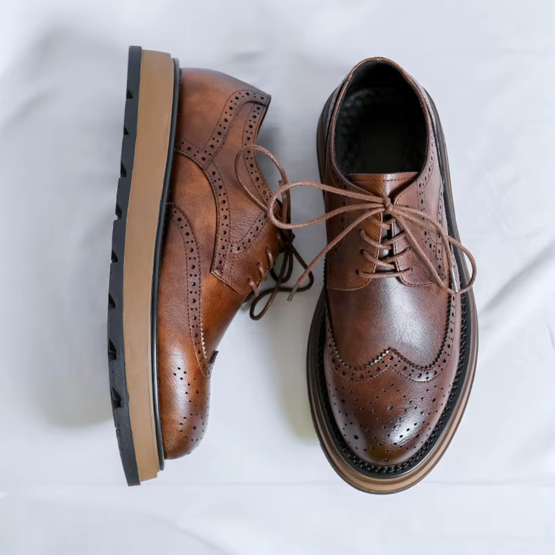 Alehan – Leder Derbys Mit Profilsohle