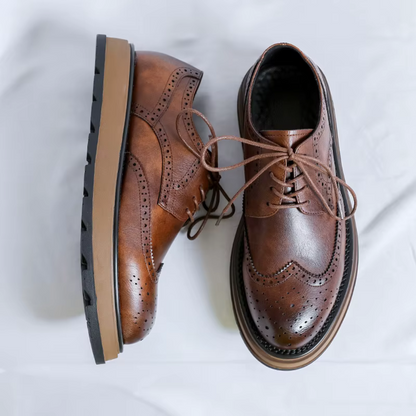 Alehan – Leder Derbys Mit Profilsohle