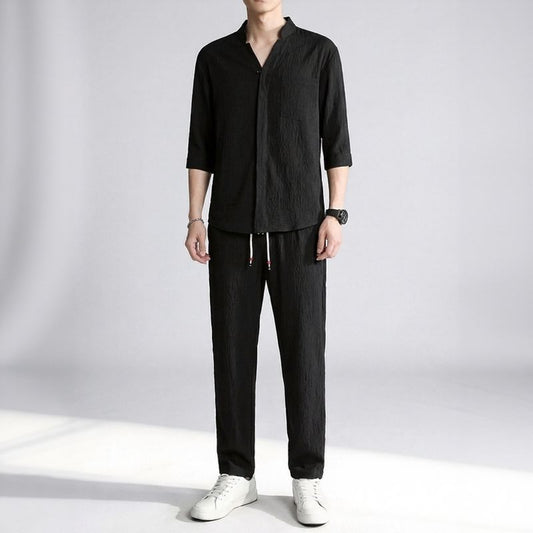 Jonas™ Set mit 3/4-Arm-Hemd und Hose mit Eingrifftaschen