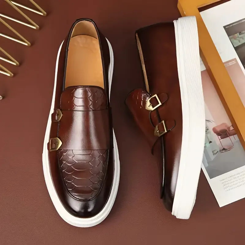 Brentley – Schnallenschuhe Aus Leder