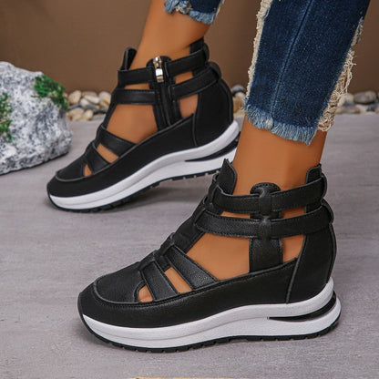 🔥Letzter Tag 50% Rabatt - Bequeme leichte Wedges mit seitlichem Reißverschluss