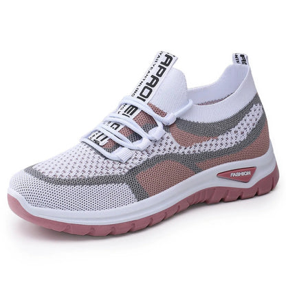 👟 Damen Laufschuhe mit Schnürung – Atmungsaktives Mesh – Gepolsterte Sohle – Rutschfest & Leicht – Für Sport & Freizeit