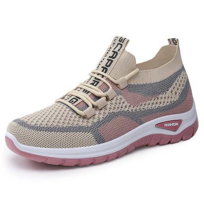 👟 Damen Laufschuhe mit Schnürung – Atmungsaktives Mesh – Gepolsterte Sohle – Rutschfest & Leicht – Für Sport & Freizeit