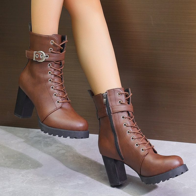 Elegante High-Heel-Stiefeletten für Damen